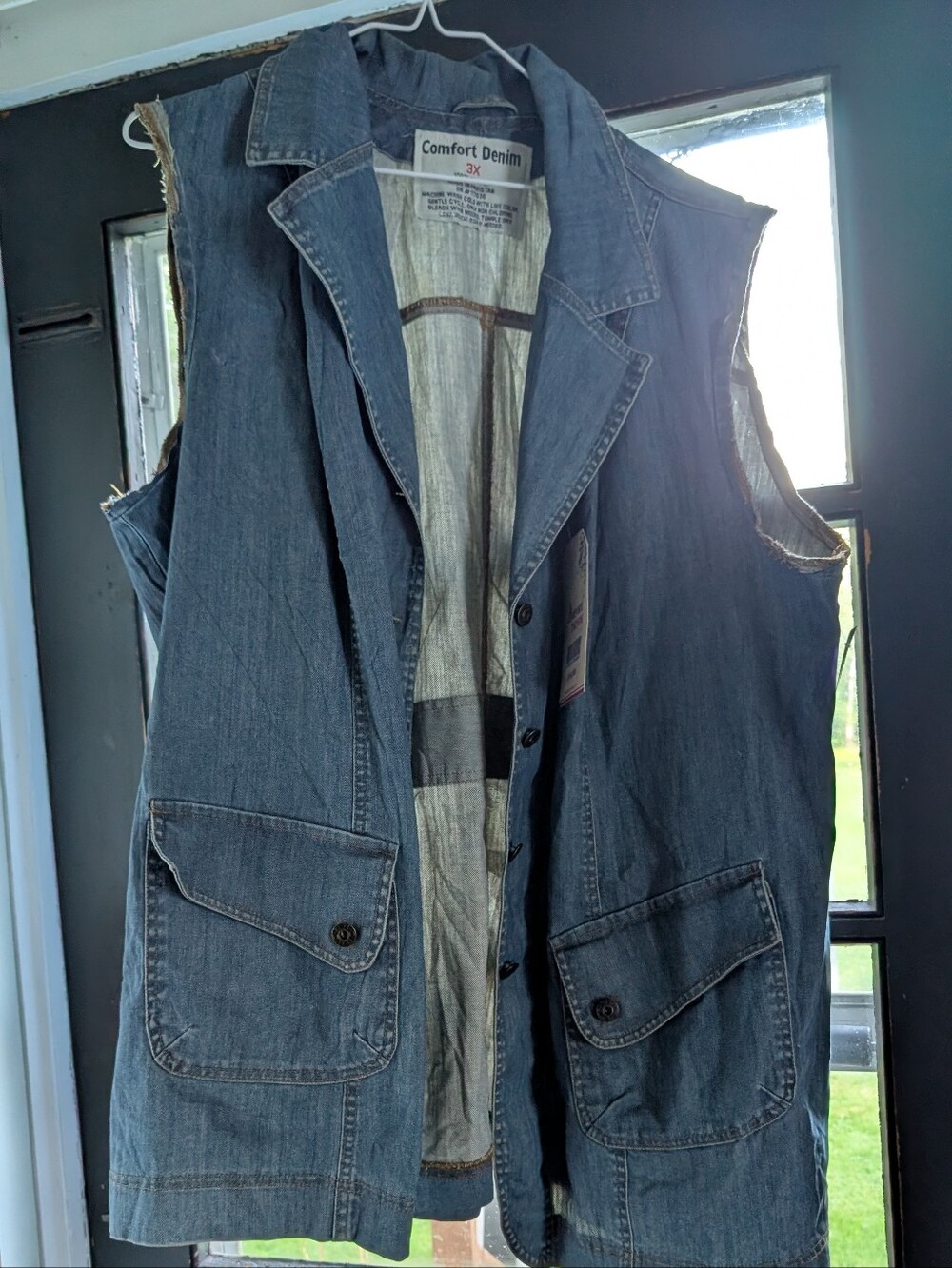 Women's Comfort Denim Denim Vest 3x
